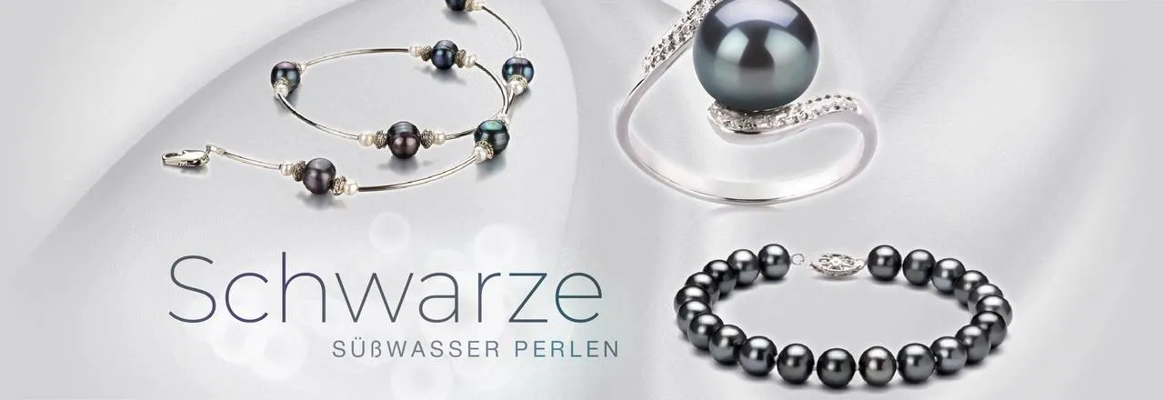 PearlsOnly Schwarze Süßwasserperlen