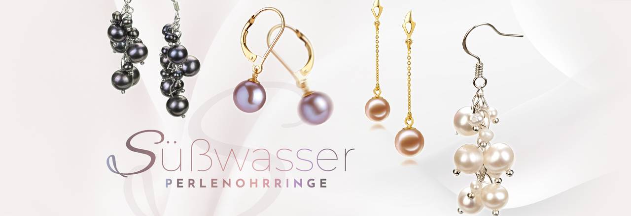 PearlsOnly Ohrringe mit Süßwasserperlen