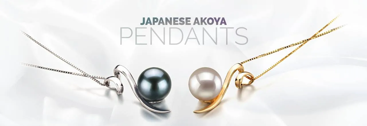 PearlsOnly Japanese Akoya Pendants